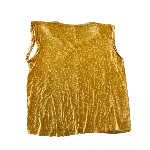 Loft outlet women’s lightweight, cotton V-neck top w/ rolled cap sleeve size XL - Picture 5 of 5